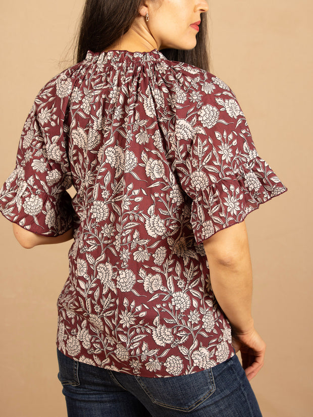 The Bell Top Maroon