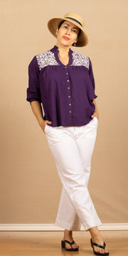 The Jane Top Purple