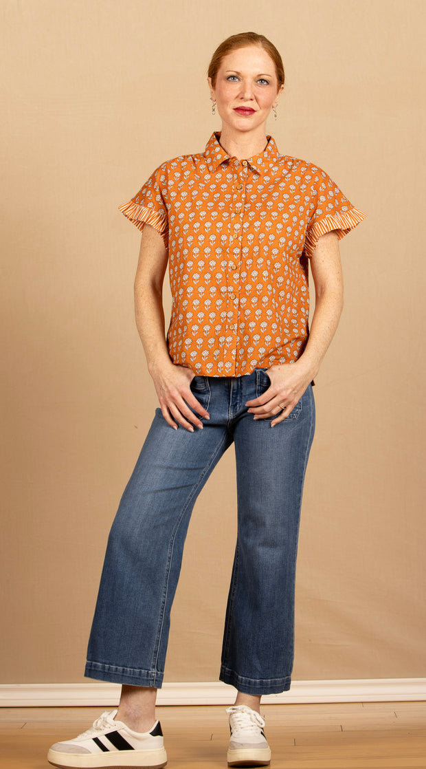 The Stevie Top Burnt Orange