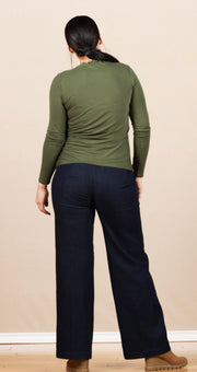 Kelsey Wide Leg Trouser Indigo Rinse