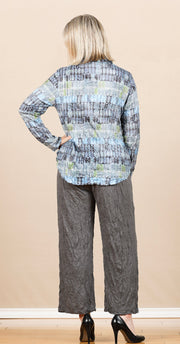 Straight Pant Crinkle Gray