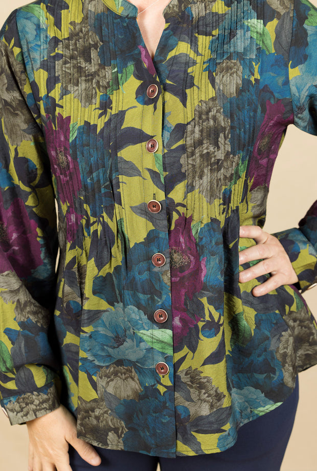 Tunic Pin Tuck Floral
