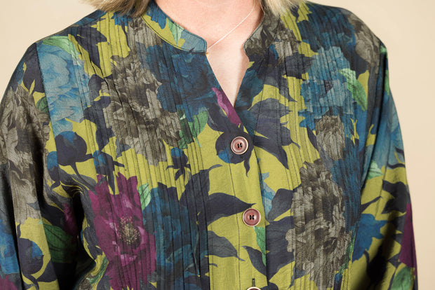 Tunic Pin Tuck Floral