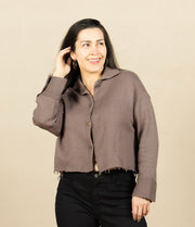 Avery Knit Jacket Dark Dusk