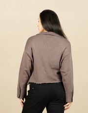 Avery Knit Jacket Dark Dusk