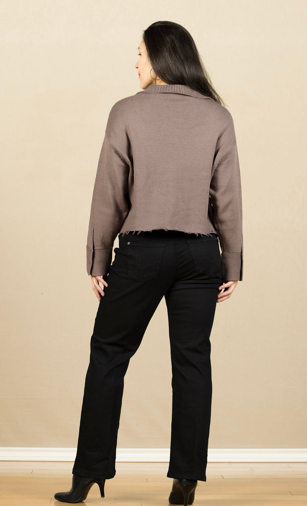 Avery Knit Jacket Dark Dusk