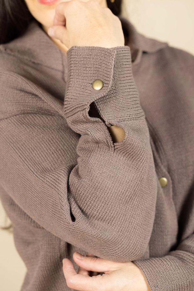 Avery Knit Jacket Dark Dusk