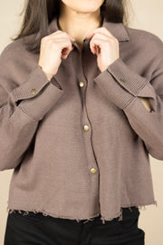 Avery Knit Jacket Dark Dusk