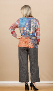 Mixed Media Tunic Rust