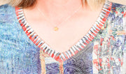 Mixed Media Tunic Rust