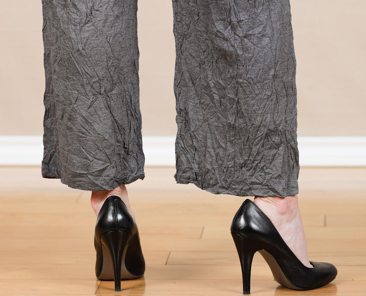 Straight Pant Crinkle Gray