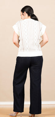 Kelsey Wide Leg Trouser Indigo Rinse