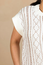 Cap Sleeve Dolman 1/2 Zip Sweater