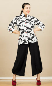Piano Button Shirt Splash