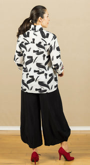 Piano Button Shirt Splash