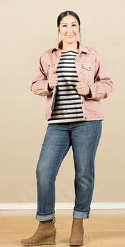 Beannie Top Navy Blazer