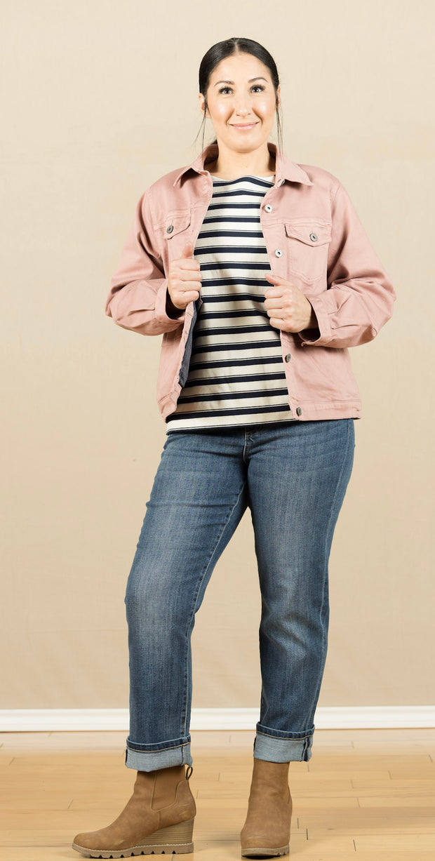 Beannie Top Navy Blazer