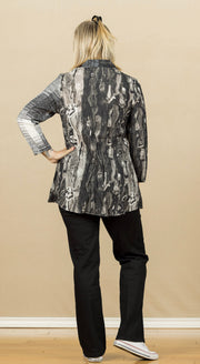 Crushed Mixed Shirt Gray