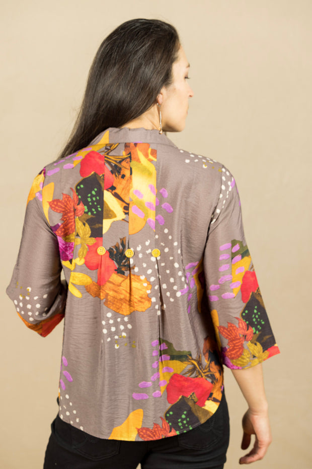 Short Button Back Multi