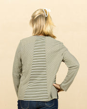 Long Sleeve Crew Neck Stripe