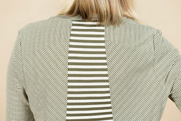 Long Sleeve Crew Neck Stripe