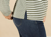 Long Sleeve Crew Neck Stripe