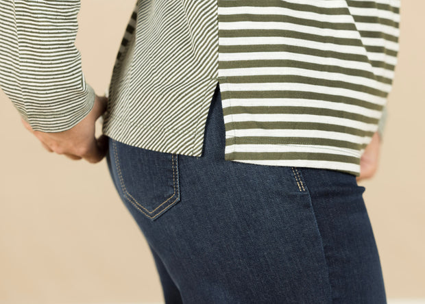 Long Sleeve Crew Neck Stripe