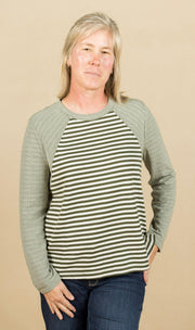 Long Sleeve Crew Neck Stripe