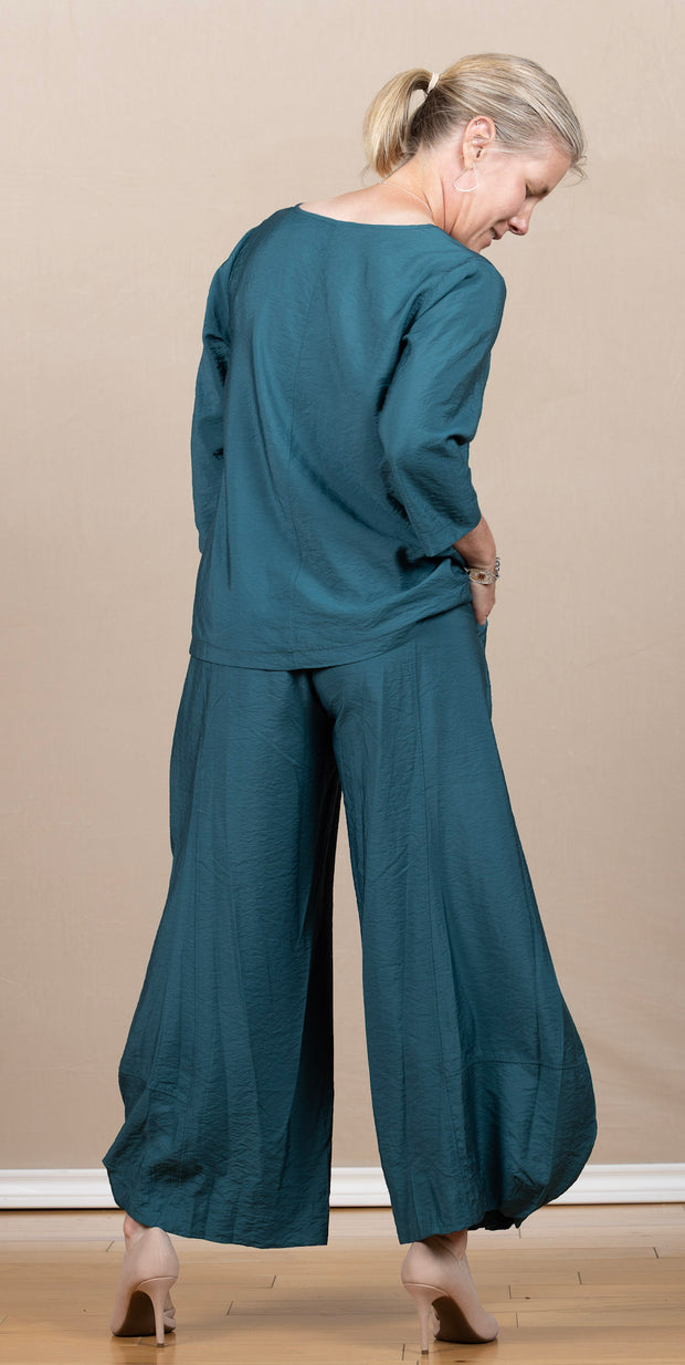 Solid Lantern Pant Teal