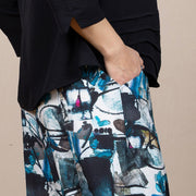Printed Lantern Pant Teal