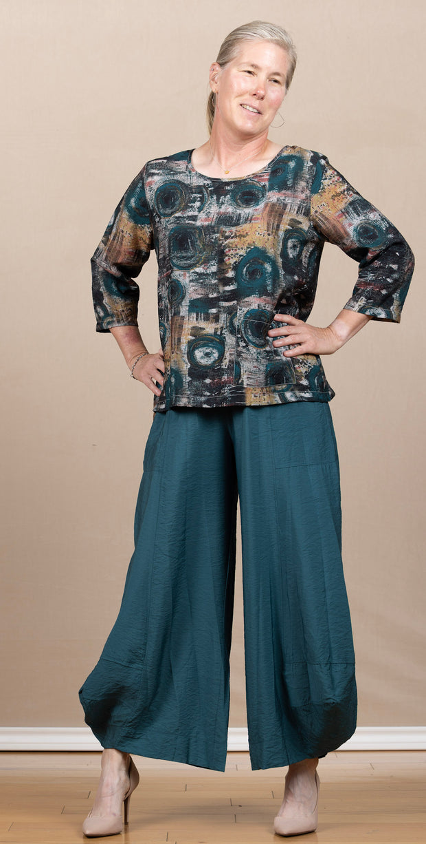 Solid Lantern Pant Teal