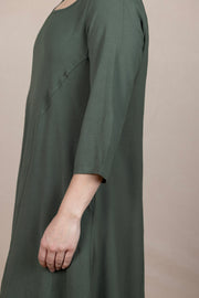 Solid Airflow Dress Army Green