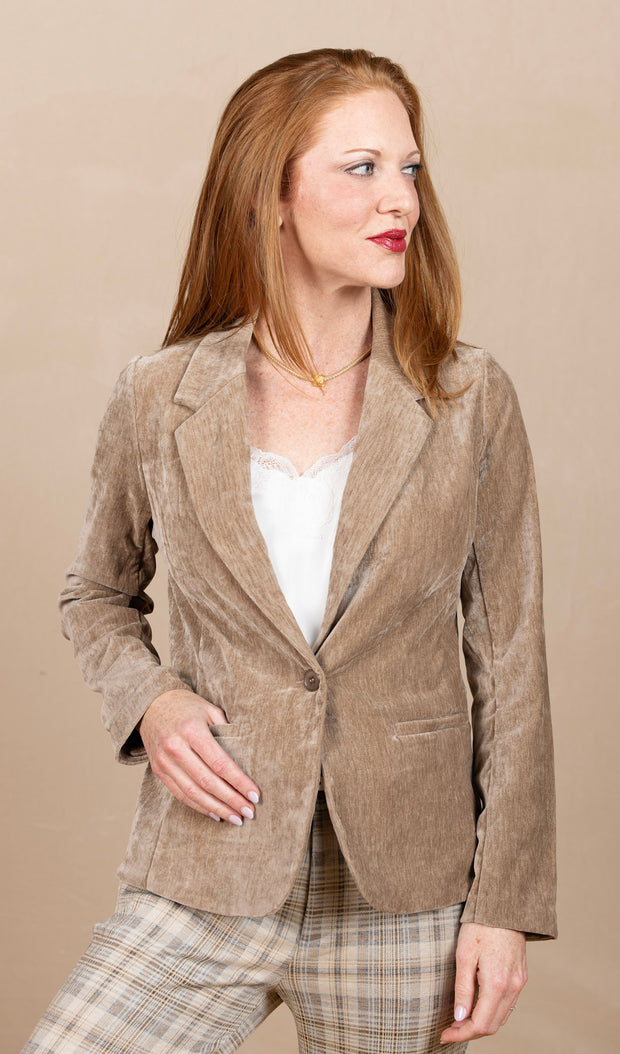 Fitted Blazer Harvest Khaki
