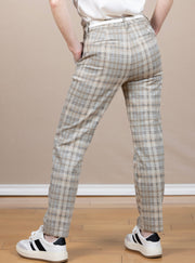 High Rise Kelsey Trouser Khaki Cream