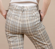 High Rise Kelsey Trouser Khaki Cream