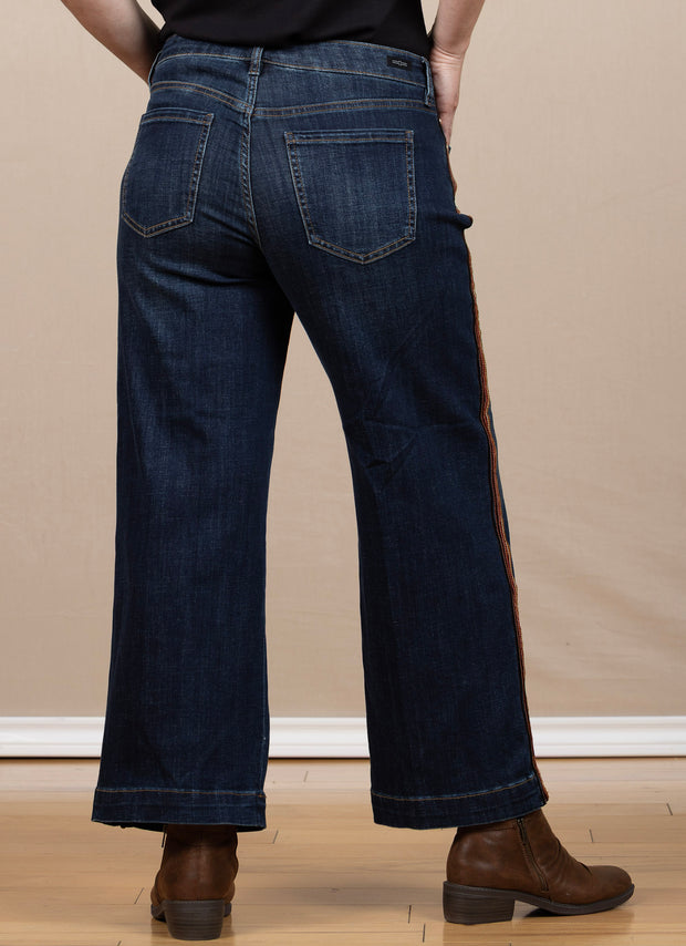 Stride Wide Leg W/Velvet Trim Eastmoor