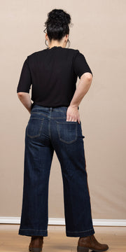 Stride Wide Leg W/Velvet Trim Eastmoor