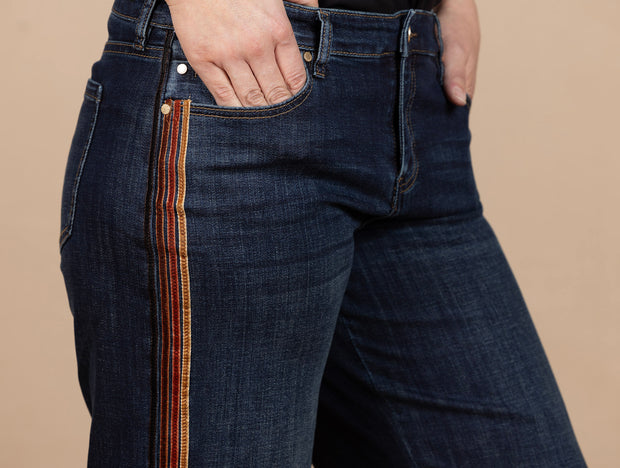 Stride Wide Leg W/Velvet Trim Eastmoor
