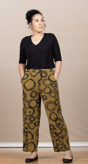 Double Layer V Neck 1/2 Sleeve Rib Knit Top Black