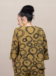 Airflow Two Tone Tunic Printed Circle