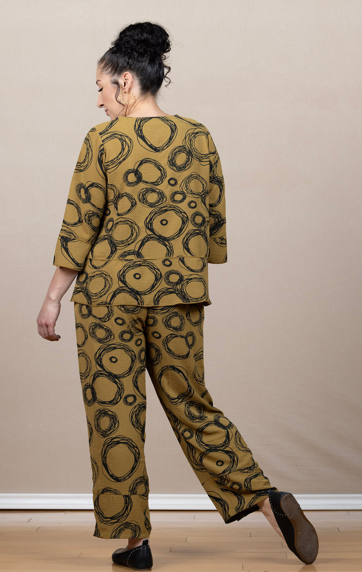 Airflow Two Tone Tunic Printed Circle