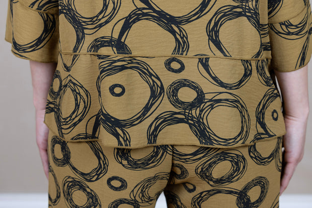 Airflow Two Tone Tunic Printed Circle