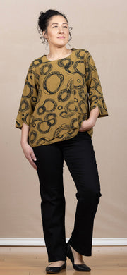 Airflow Two Tone Tunic Printed Circle