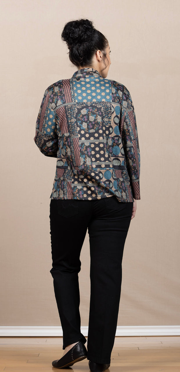 Knit Button Sweater Multi