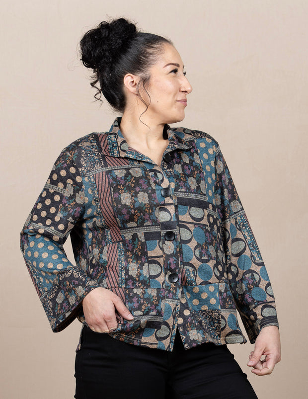 Knit Button Sweater Multi