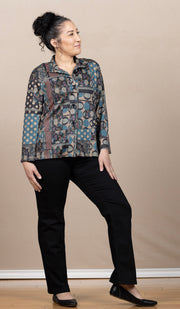 Knit Button Sweater Multi