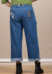 Wylie Pant Denim Floral