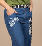 Wylie Pant Denim Floral