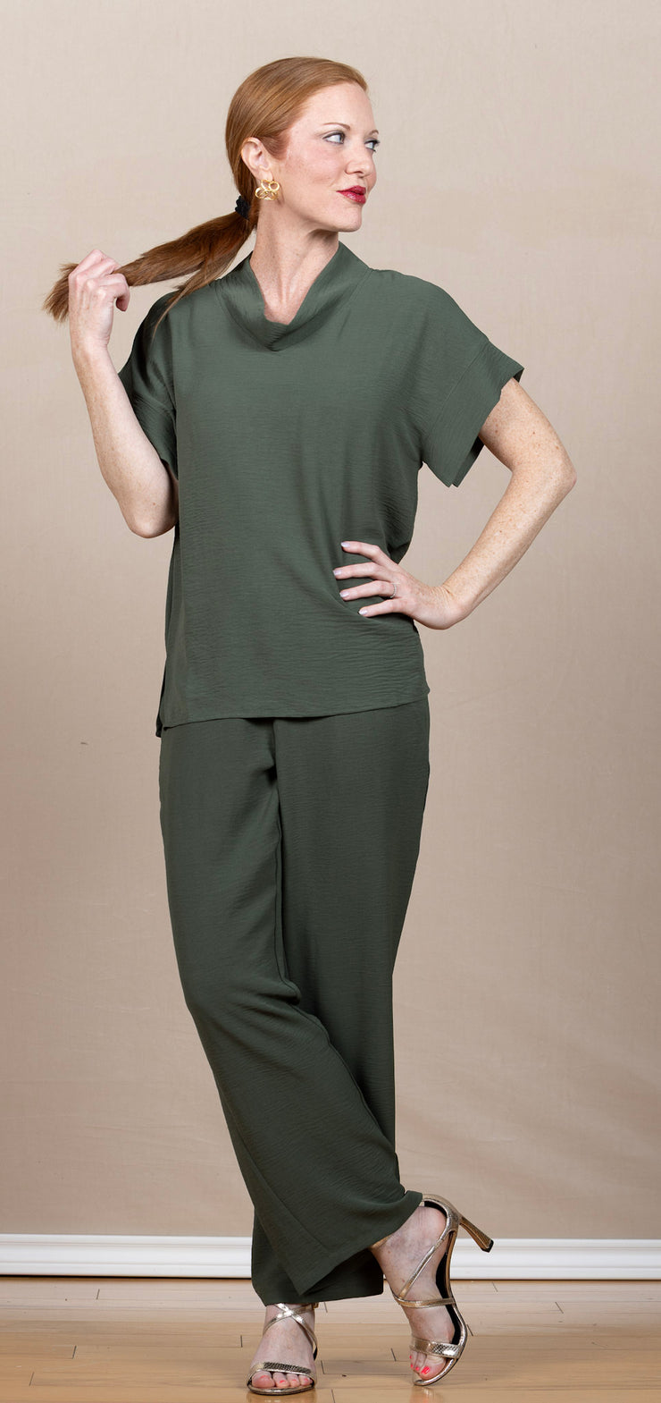 Straight Pant Airflow Army Green