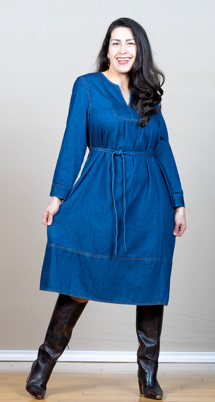 Nisha Dark Denim Dress